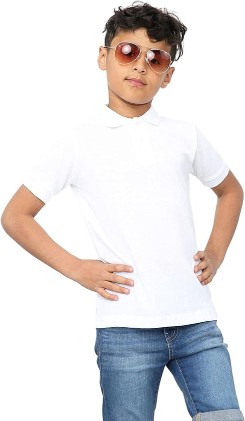 Kids Plain Polo Shirts