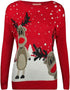 Twin Reinder Christmas Jumper