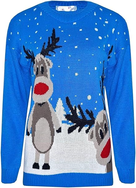 Twin Reinder Christmas Jumper