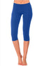 Crazy Chick Girls Dancewear Royal Blue Capri Leggings