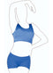 Crazy Chick Girls Royal Blue Crop Top