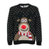 Children Knitted Rudolph Poom Poom Christmas Printed Jumper