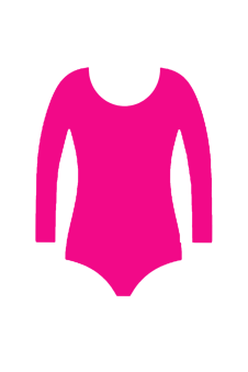 Crazy Chick Girls Cotton Full Sleeve Pink Leotard