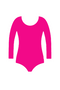 Crazy Chick Girls Cotton Full Sleeve Pink Leotard