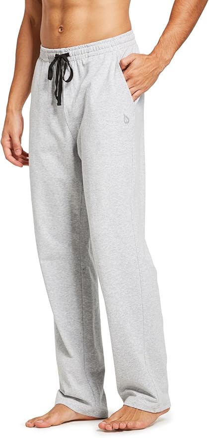 Mens Tracksuit Bottom Joggers with Pockets Running for Men Pants Cotton Sweatpants Elasticated Waisted