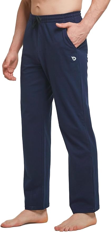 Mens Tracksuit Bottom Joggers with Pockets Running for Men Pants Cotton Sweatpants Elasticated Waisted