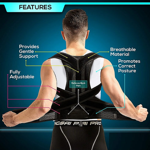 Posture Corrector Belt for Lower and Upper Back Pain, Unisex