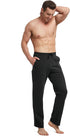 Mens Tracksuit Bottom Joggers with Pockets Running for Men Pants Cotton Sweatpants Elasticated Waisted