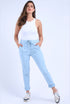 Women Plain Italian Magic Pant Summer Trousers