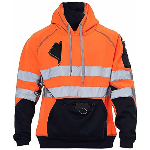 Hi Viz Work Wear Jumper Hoodie