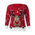 Children Knitted Bambi Deer Christmas Printed Jumper