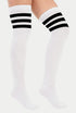 Womens Over The Knee Socks Referee 3 Stripes