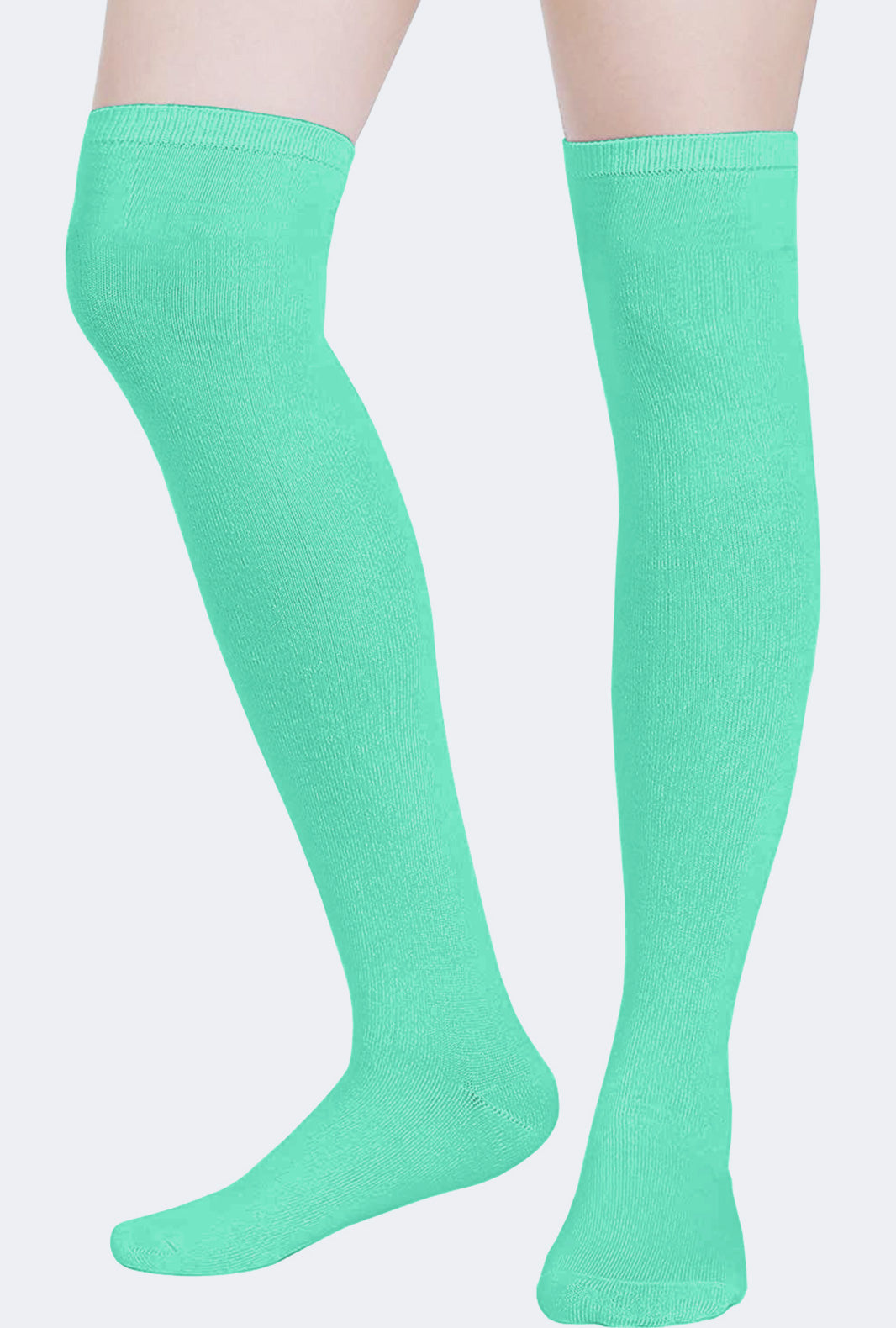 Ladies  Over the Knee Plain Socks