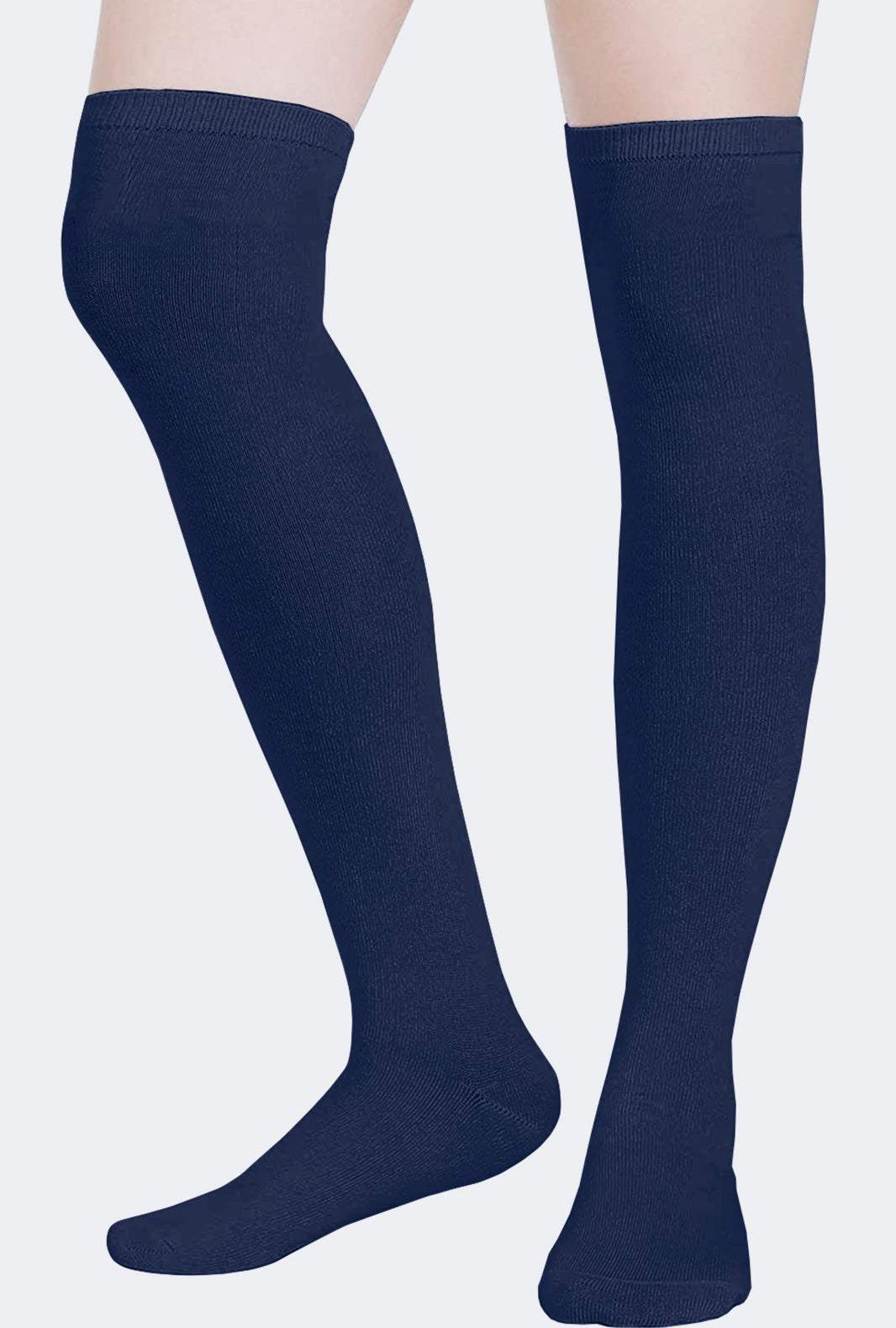 Ladies  Over the Knee Plain Socks