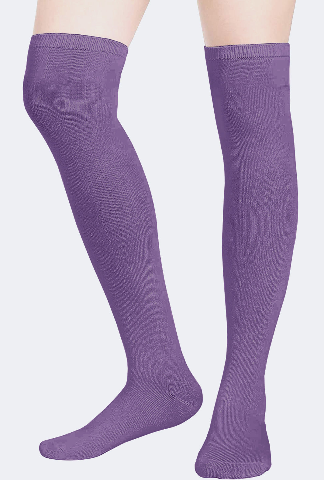 Ladies  Over the Knee Plain Socks