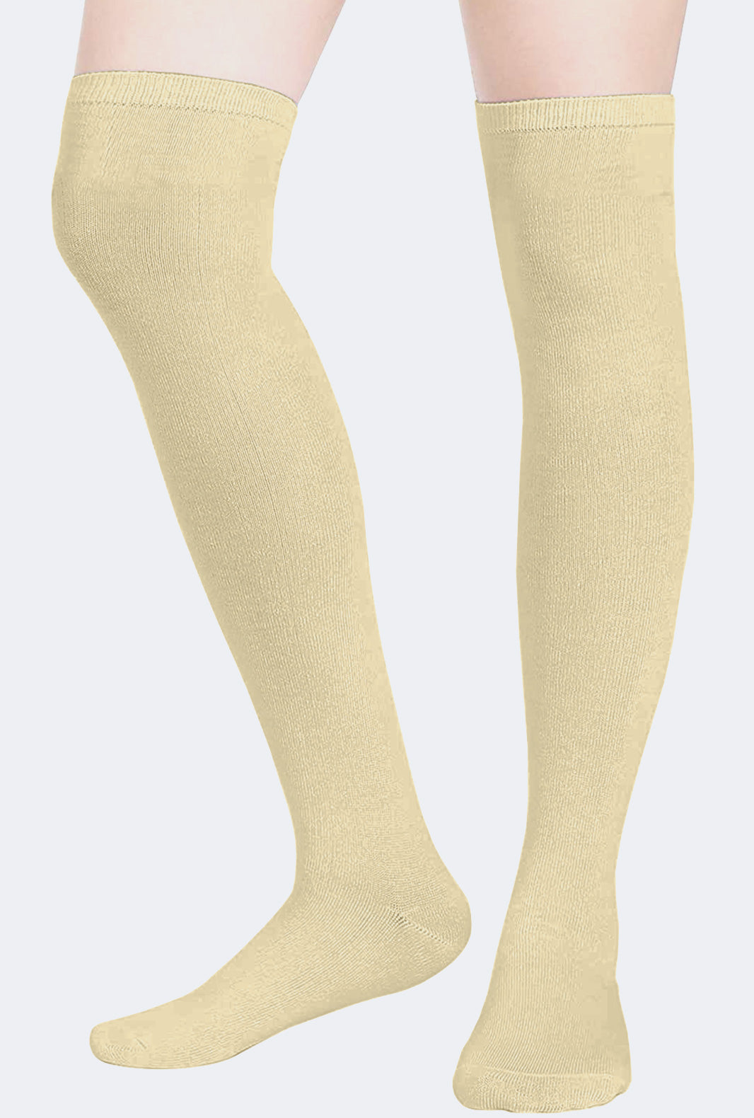 Ladies  Over the Knee Plain Socks