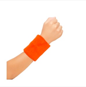 Orange Towelling Wrist Band