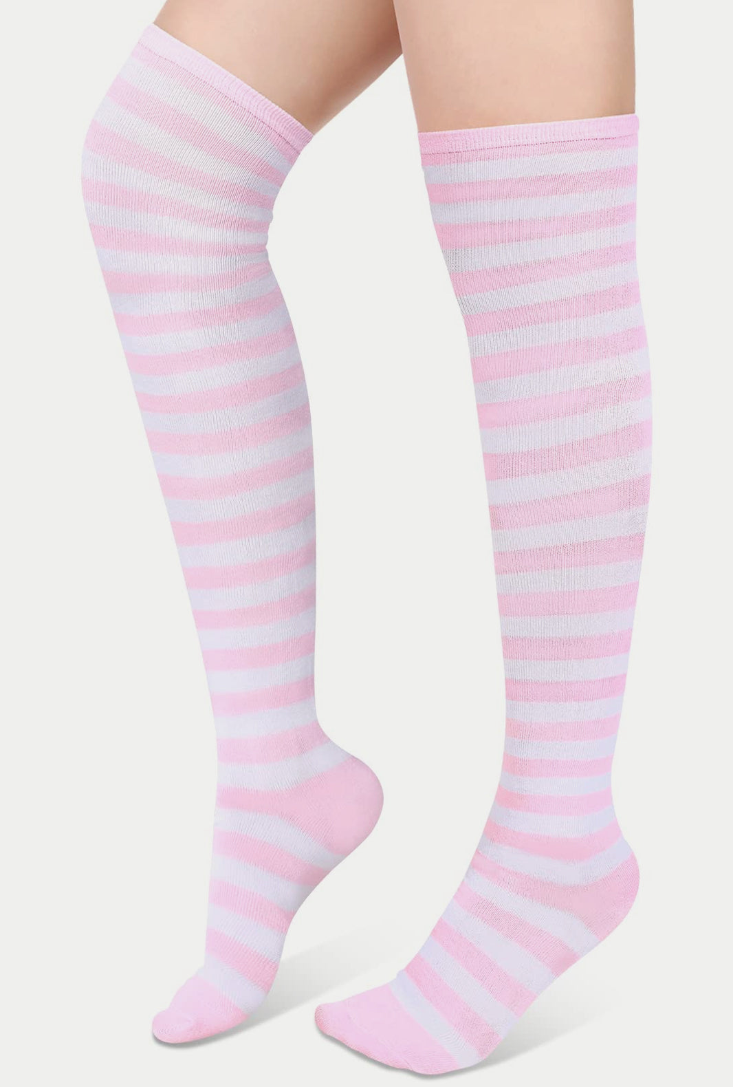 Womens Over The Knee Socks with Stripes
