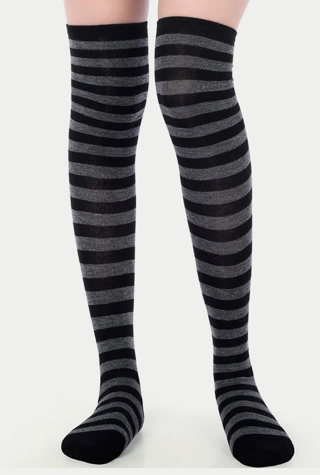 Womens Over The Knee Socks with Stripes
