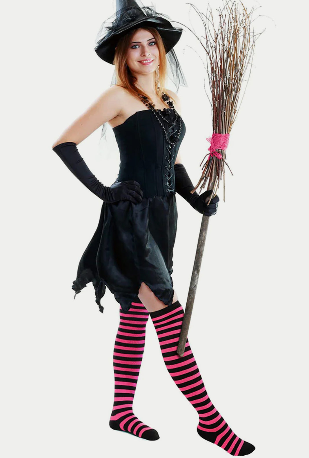 Womens Over The Knee Socks with Stripes