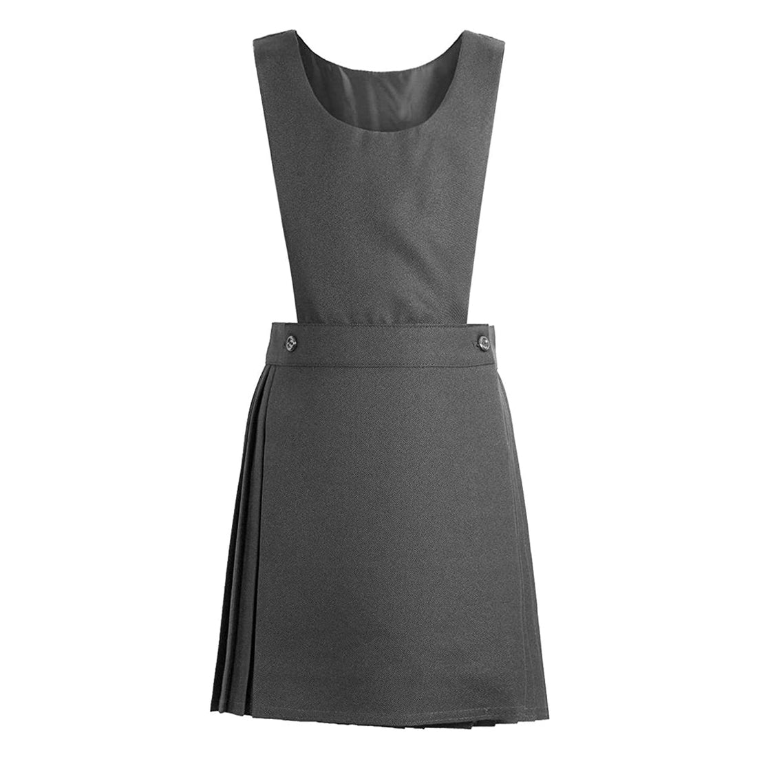 Kids Girls Uniform Pleated Pinafore Dress